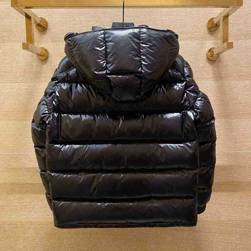 

Designer Classic Winter Men Jackets Women Down Fashion Hip Hop Cap Pattern Coats Outdoor Warm Casual Coat, Matte black