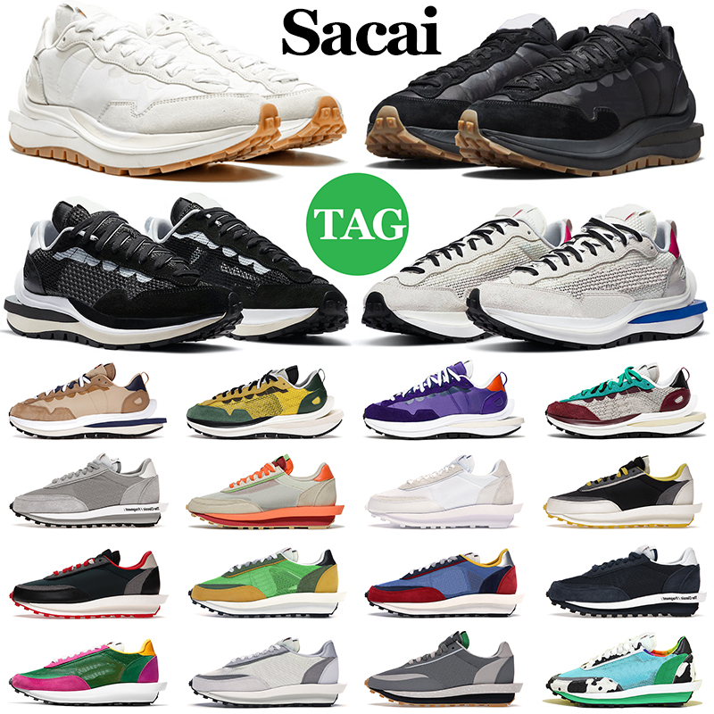 

sacais Waffle VaporWaffle LDWaffle Running Shoes Women Mens Trainers Clot Fragment Undercover LDV Sports Sneakers Pegasus Black White Gum Nylon Sail Runners, Vaporwaffle 36-40 2