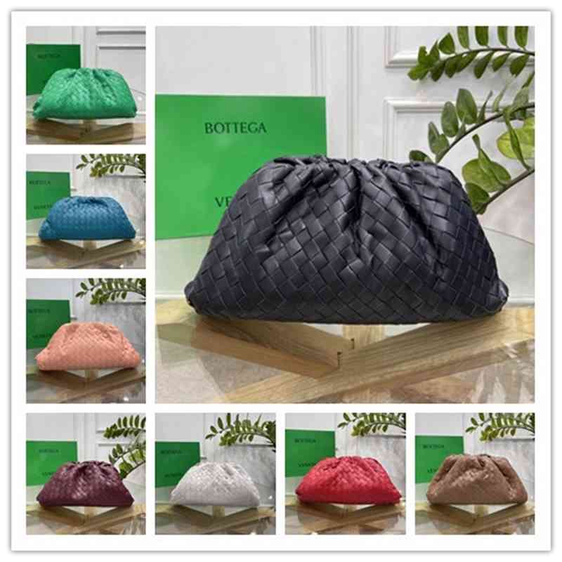 

Leather Bottegas Bag Venetas Knotted Designer Handbag Bags Big Cloud Large Lattice Woven Clutch Bag Luxury female fashion bags single shoulder tote bag, 22x12x7cm-2