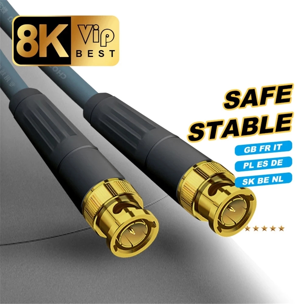 

Antennas Europe CCCAM 8 lines Stable Cable clines DE ES PL UK PT for X800 X8 Satellite Receiver Cable