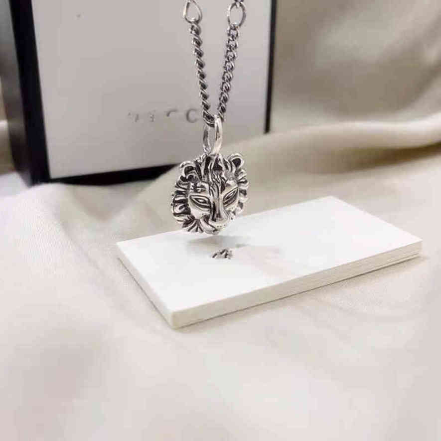 

Pendant Necklaces new made old metal Lion Head Necklace exclusive Design jewel Exclusive saleAZM0