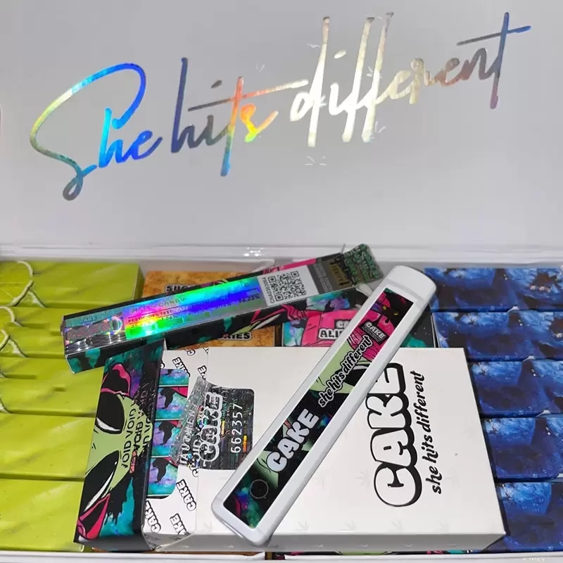 

16500 battery Disposable CAKE She Hits Different Rechargeable E Cigarette Kits Empty Disposable Device 1.0ml Pod 10 Colors