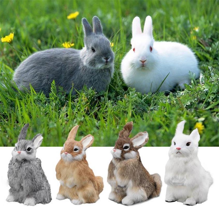 

Cute Animal Easter Bunny Simulation Furry Squatting Lifelike Rabbit Christmas Birthday Gifts Home Garden Ornaments Decoration T2002305