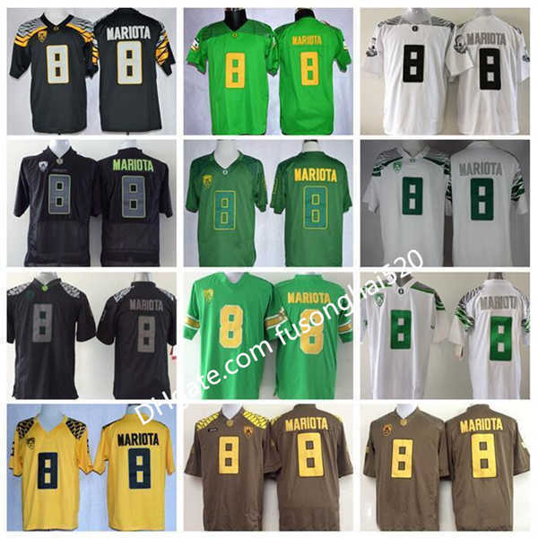 

Jersey Retro Mens College Oregon Ducks Football Jerseys 8 Marcus Mariota Jersey Men Fashion Stitched Black Green Yellow White