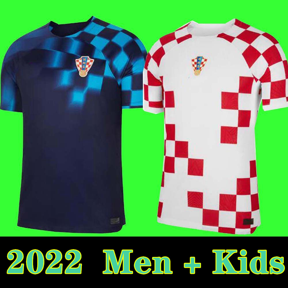 

2022 Croatia soccer jersey Croacia MODRIC World Cup national team MANDZUKIC PERISIC KALINIC 22 23 Croazia football shirt KOVACIC Kramaric Men Kids Kit jerseys, Color 3