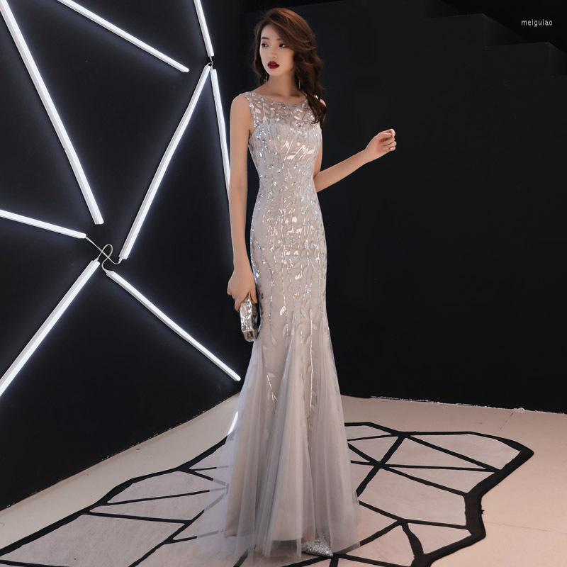 

Ethnic Clothing Bling Sequins Female Cheongsam Noble Evening Party Dress Patchwork Slim Gown Novelty Chinese Qipao Elegant Maxi