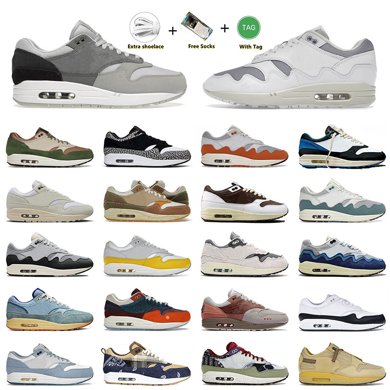 

Top Fashion OG Cushion 1 Running Shoes London Patta Waves White Concepts x Far Out Cave Stone Ts x Mens Women Max 1/87 Sports Sneakers 36-47, D47 sean wotherspoon 36-45