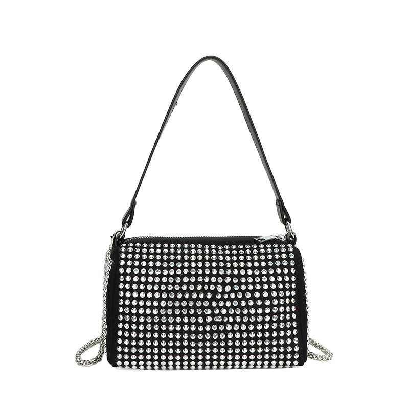 

Brand Designer Shoulder Bag for Women Diamond Cover handbag purse Geometric Handbags Plaid Crossbody BAGS 5800, Black