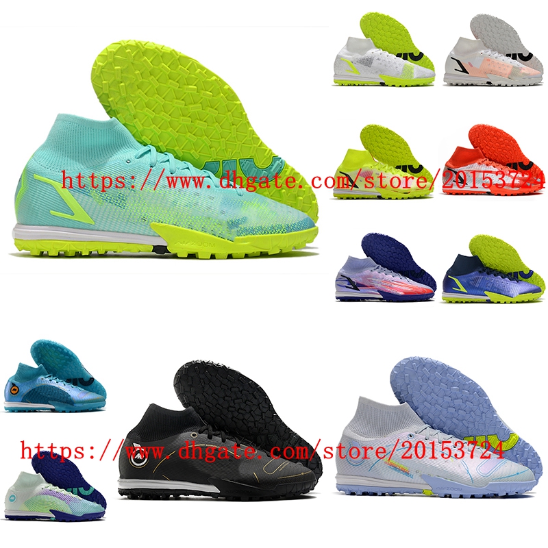 

Soccer shoes Mercurial Superfly 9 Elite TF Turf Cleats Football Boots Cristiano Ronaldo CR7 Scarpe Da Calcio Chuteiras Men, As picture 7