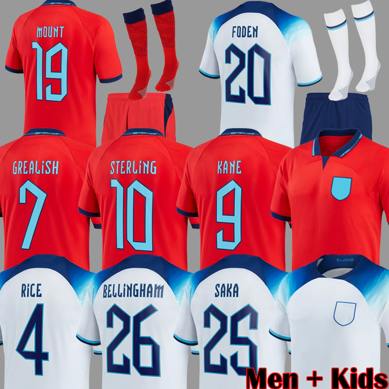 

2022 World Cup KANE Soccer Jerseys SAKA 2023 STERLING MOUNT RASHFORD eNgLanDs Football Shirts GREALISH 22 23 national team FODEN kids, Pre-match