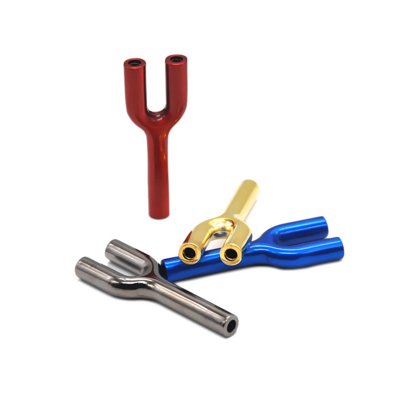 

Smoking Snuff pipe Wholesale Metal Y Shape Double Tubes Snorter mini Tobacco Pipes