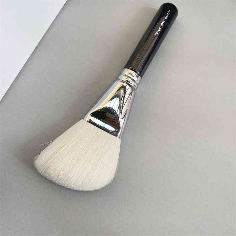 

Makeup Brushes 100 LUXE FACE FINISH MAKEUP BRUSH - Large Angled Powder Bronzer Setting Cosmetics Beauty Tools T220921