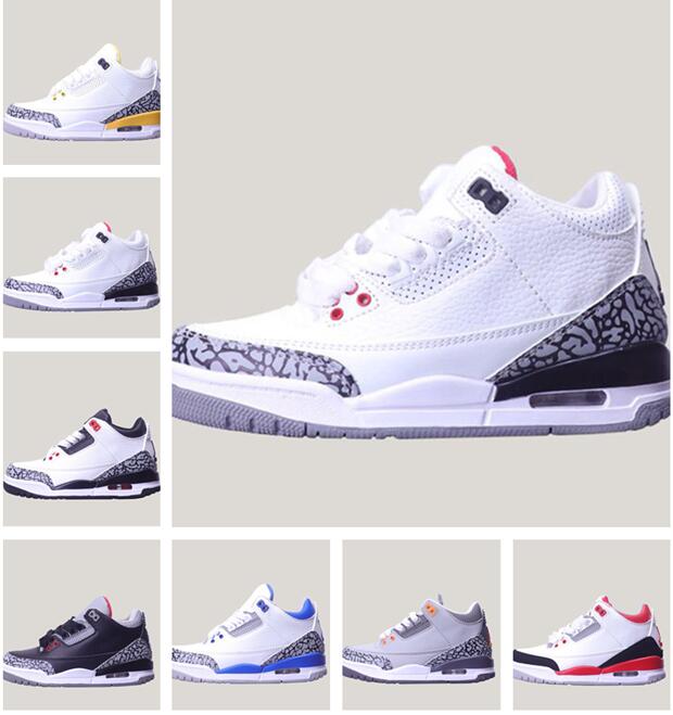 

New style kids shoes boy 3s sneakers girls toddler j 3 shoe high designer kid baskeball boys sneaker toddlers size 26-35, #1