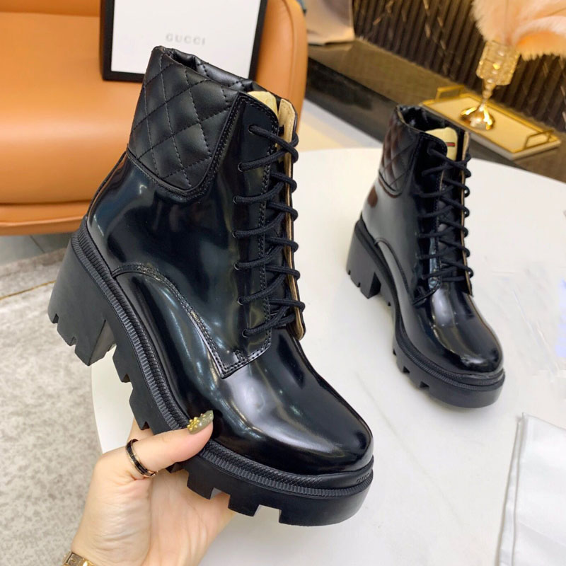 

Spring and Autumn Fashion Women's Short Boots Leather Elegant Martin Boots Trendy Casual Comfortable Office Bootss, Extra shoebox