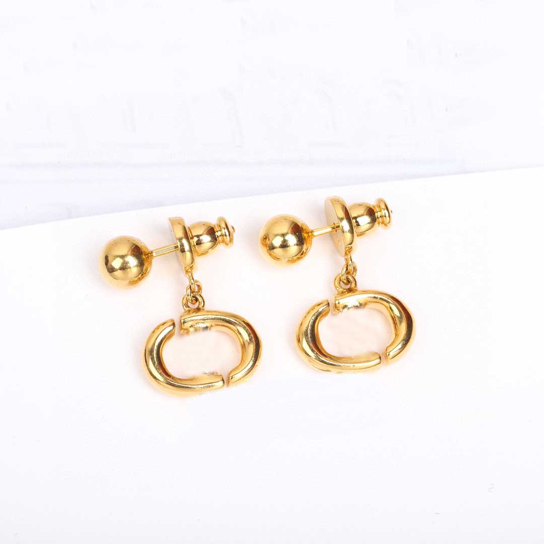 

2022 Luxury quality charm drop earring in 18k gold plated have box stamp PS3405A