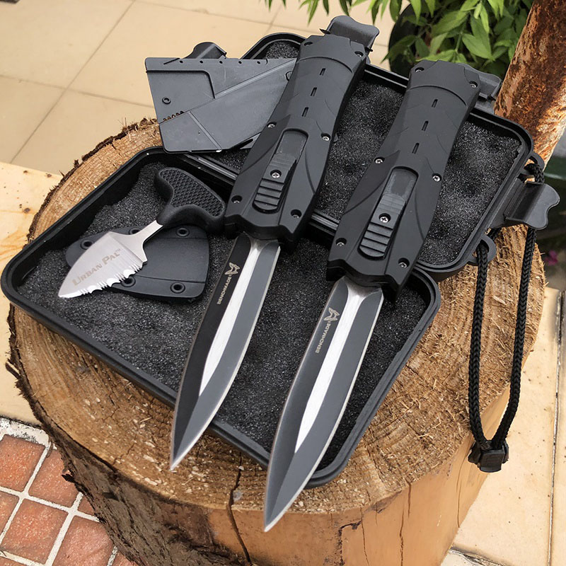 

9 INCH Benchmade Knife Set Quick Open Automatic AUTO Knife 440C Blade Tactical Outdoor Survival Hunting Everyday Carry Knives
