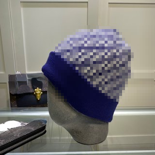 Chapeau en tricot teint en fil Couple de mode brodé de bonnet chaud