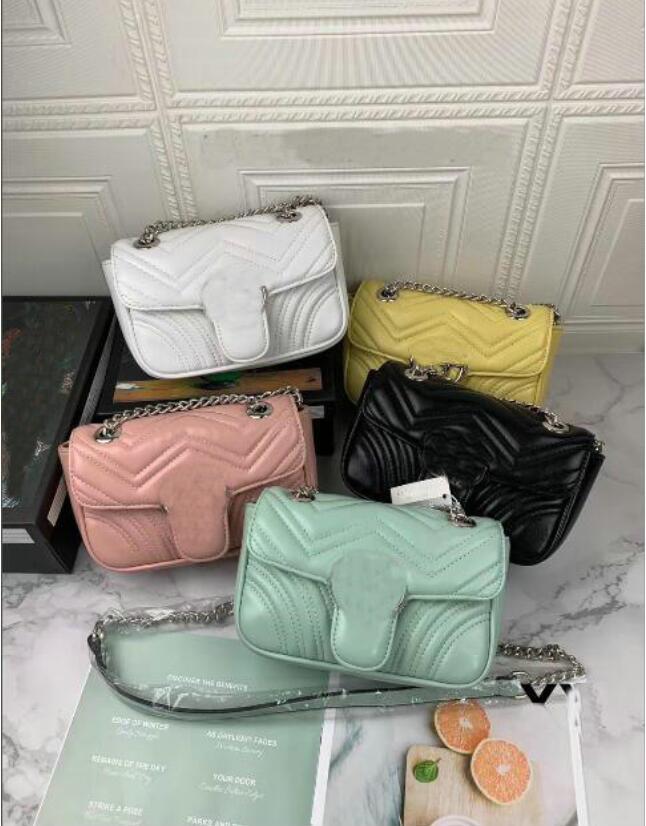 

Designer Marmont Bags Wave Pattern handbags Clutch Fashion Women Chain Shoulder Bag Purse Classic Crosbody Tote Famous Brands Messenger Shopping Wallet, With logo (no box)