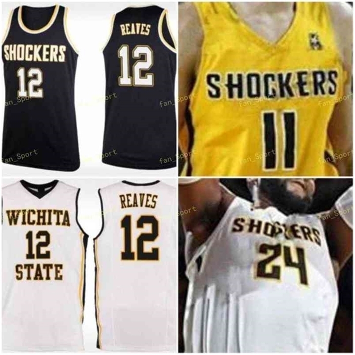 Sj College ita State Shockers Basketball Jersey 32 Tate Busse 33 Asbjorn Midtgaard 44 Isaiah Chandler Custom Stitched