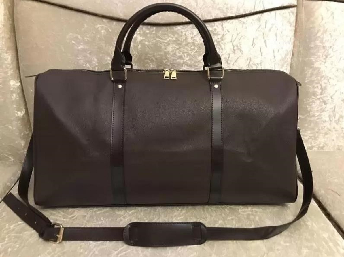 

gradient color fashion travel bag big flower men women duffle leather luggage handbags large capacity sport letter print wallets 45 50 55cm, Gradient grey