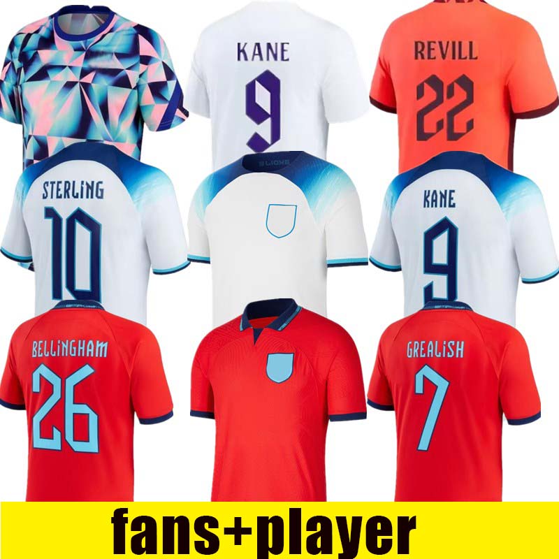 

2022 World Cup MEAD soccer jersey KANE STERLING RASHFORD SANCHO GREALISH MOUNT FODEN SAKA 22 23 national football shirt women's football fans player version