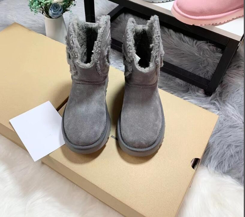 

Designer fashion Classic Plush Boot winter Classical Short Mini Australia Australian Furry Booties Winter Warm Snow Boots women Womens satin Suede Shoes