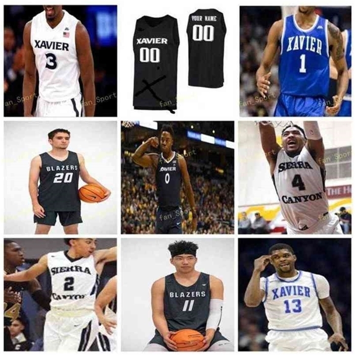 Sj College Xavier Musketeers Basketball Jersey 0 Daniel Ramsey 0 Tyrique Sj nes 1 Paul Scruggs 10 Leighton Schrand Custom Stitched