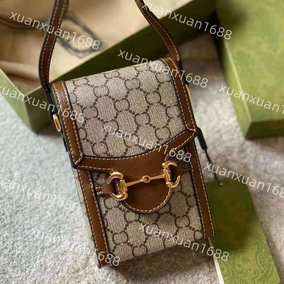 

High Quality Shoulder Bag Ladies Vintage Ophidia Mobile Messenger bags Leather Handbag Fashion Ladies Handbag Handbag Wallet Ladies Handbags, Brown