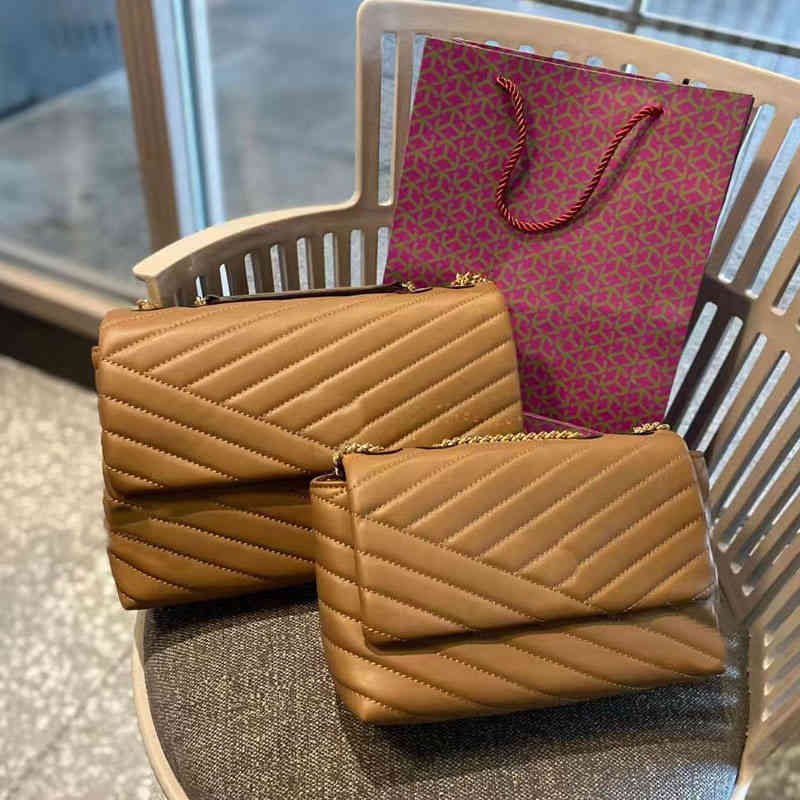 

Luxury Shoulder Bags Designer HandBags Women Totes Striped Crossbody Bag Women's Elegant All-match High Quality Leather Chain Handbags, Tb-red