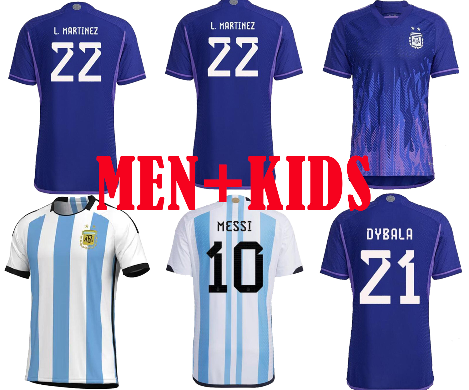 

2022 2023 Argentina home Soccer Jersey special Football Shirts DYBALA LO CELSO National Team KIT uniforms men kids kit set, Wine red