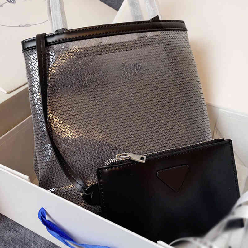 

Evening Bags Shoulder Pbag triangle Crossbody Bags Women Designer Handbags Shoppers Tote Bags Vintage Sequin Mesh Shopping Messenger