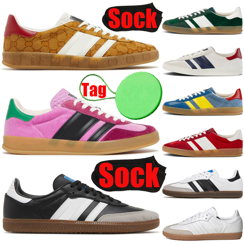 

Designer Gazelle Samba OG running shoes mens womens Gazelles Sambas Plate-forme luxury Vegan pink Velvet Red Black White Gum trainers sports sneakers, #25 magnet