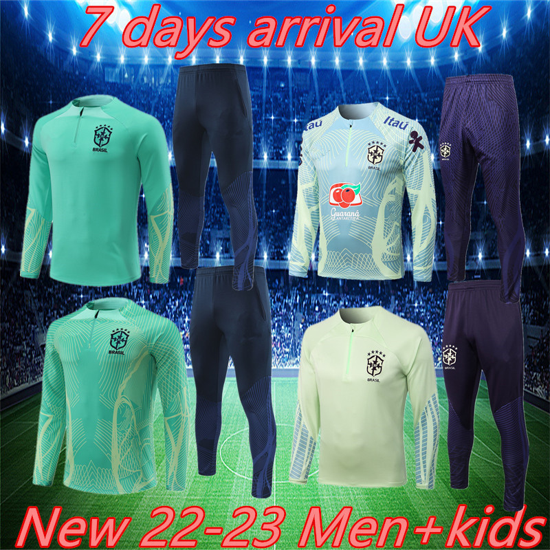 

top 2022 2023 Camiseta de futbol soccer tracksuit PAQUETA COUTINHO bRAZILS training suit FIRMINO maillots football MARQUINHOS VINI JR ANTONY jacket Survetement, Champagne