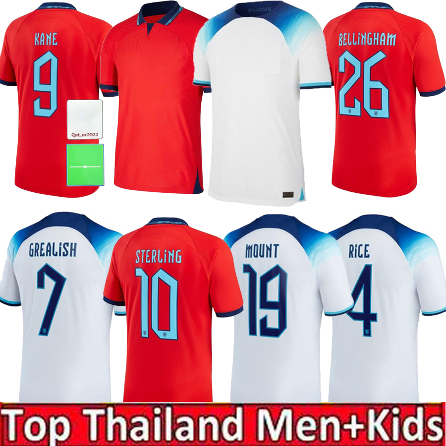 

2022 KANE soccer jerseys FODEN STERLING RASHFORD MOUNT SANCHO World HENDERSON Cup 22 23 national football shirts 2023 Men Kids youth child kit uniforms, White