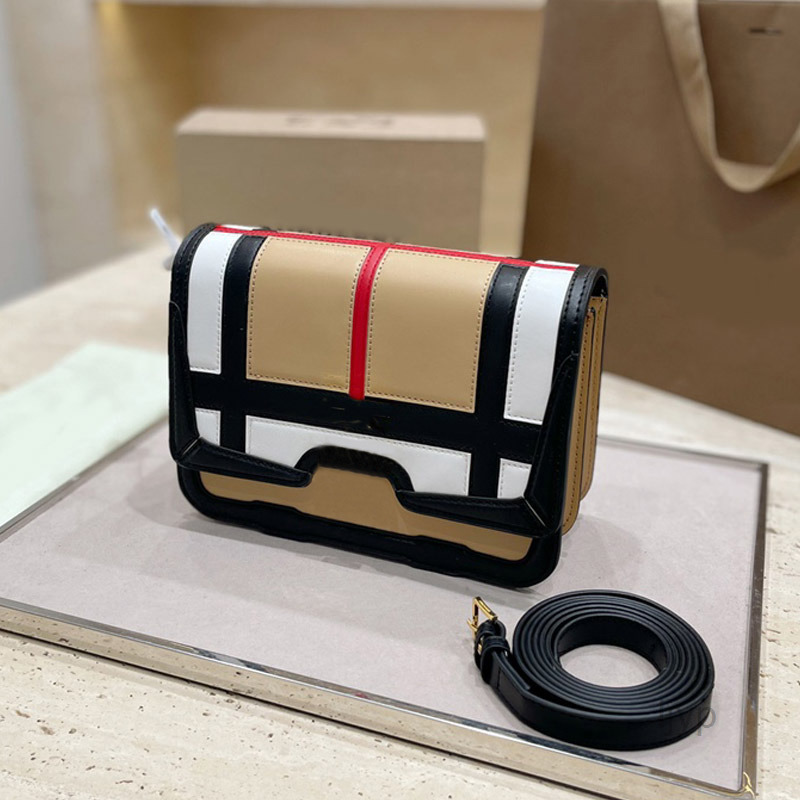 

Evening Bags Messenger Bag Shoulder Cross Body Bags Women Handbag Stripe Metal Hardware Letters Flap Buckle Interior Compartment Zip Pocket Purse Wallet, 22x18cm