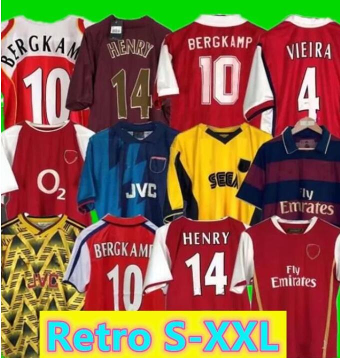 

Arsen Retro HIGHBURY SOCCER JERSEY 2000 02 03 2014 HOME FOOTBALL SHIRT PIRES HENRY REYES 1983 86 88 BERGKAMP 1990 92 93 95 ADAMS 98 99 Galla