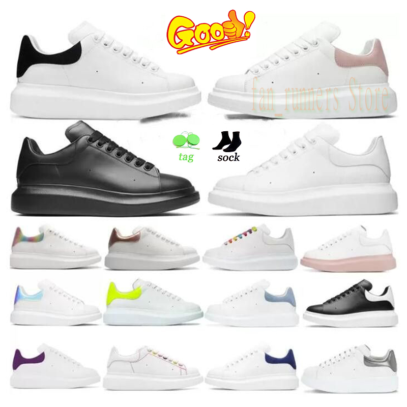 

Designer Woman shoe Leather Lace Up Men Fashion Platform Oversized Sneakers White Black mens womens Luxury velvet suede Casual Shoes Chaussures size 36-48