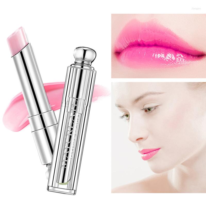 

Lip Gloss 1 Pcs Temperature Color Change Nourish Lips Care Long-Lasting Moisturizing Natural Lipstick Beauty Cosmetic, 02 strawberry