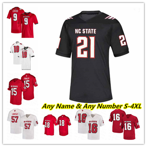 

NEW American College Football Wear American College Football Wear Ncaa College NC State Wolfpack Football Jersey Devin Leary Philip Rivers Demie SumoKarngbayeT ha, Men white