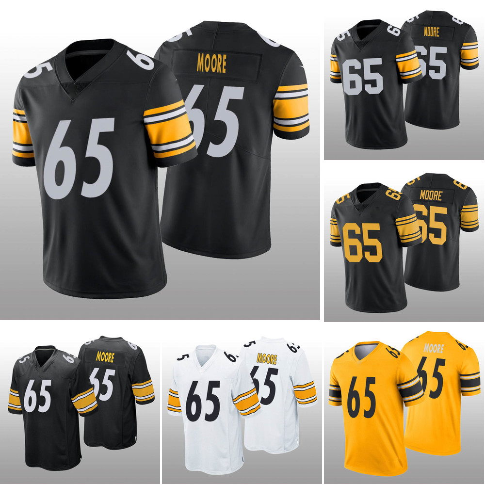 

Men' Dan Moore Golden Edition''Jersey''Pittsburgh''Steelers''Home Game Jersey Black White Football Shirt Shorts Soccer Vapor Limited, Color