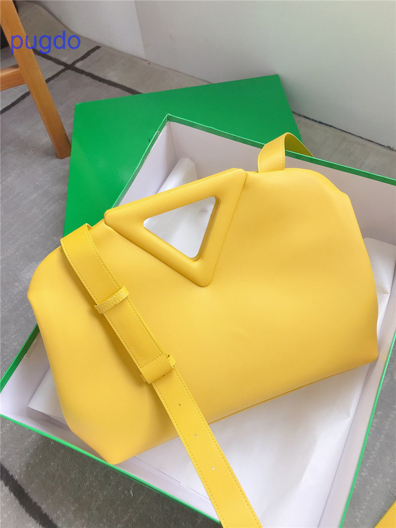 

Bottegas Bag Designer Bottegas Point Handbags Venetas Online Sale 2023 New Large Triangle Bag Macaron Handheld Cowhide Shou Qp0x, Army green