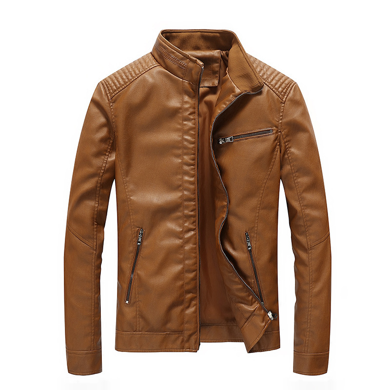 

Men's Jackets New Men Winter PU Leather Jacket Fashion Casual Biker Motorcycle Jacket Male Outerwear Coats Plus Size 3XL, Black