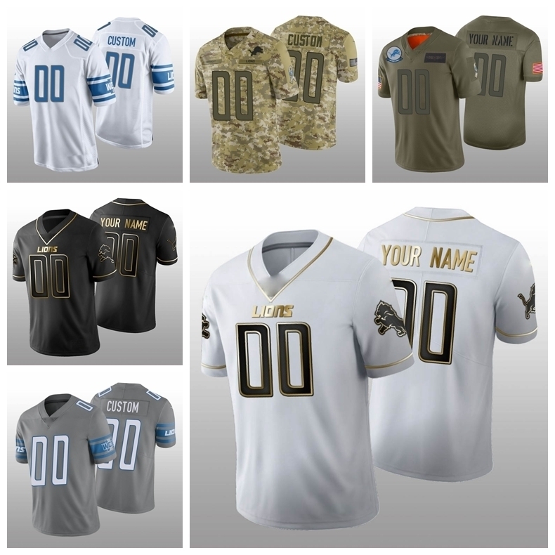 

Jersey Detroit''Lions''Men Custom 2019 Pro Bowl Royal Women Youth Steel football Jersey S-6XL