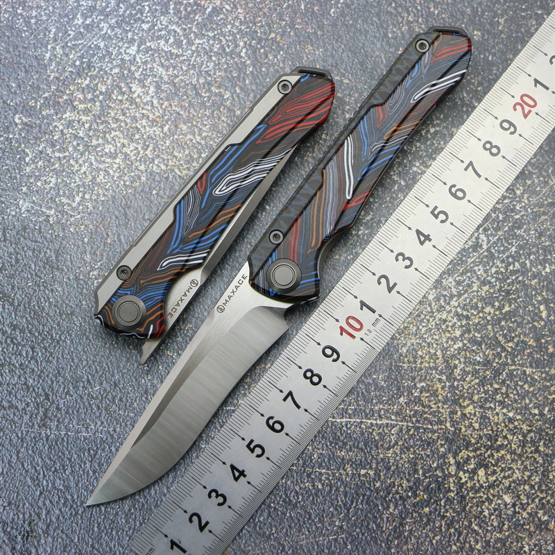 

MAXACE Kestrel Folding Knife Titanium Alloy G10 Handle M390 Steel Pocket Tactical Outdoor Fishing Survival Multi EDC Tools