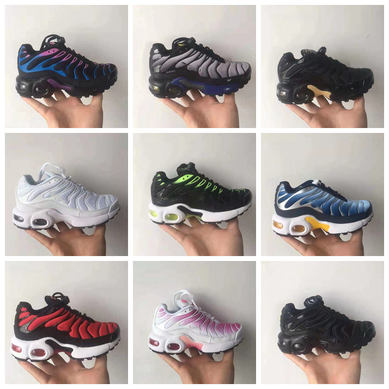 

Plus Kids Shoes Boys Girls Running Shoes Yellow Sea Triple Black White Multicolor Voltage Purple Bumble bee True Trainers Sneakers Size 24-35, Sachet