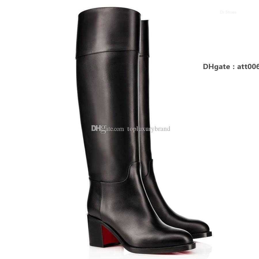 

Christians Autumn Woman Tall Boots Luxurious Brand Red High Bottoms Tall Over-knee Boot Karitube Red High Bottoms Soles Desginers Heels fVa