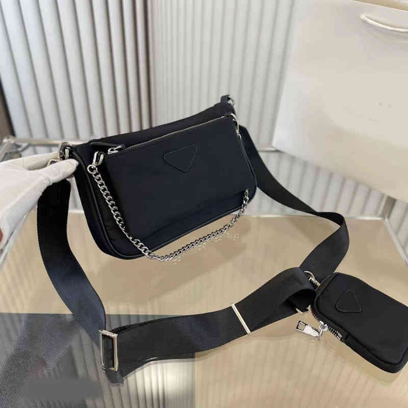 

Evening Bags Bag Hobo Vintage 2 In1 Shoulder Bag Women Luxury Crossbody Bags Metal Triangle Handbag Lady Designer Bags Wallet For Party 220, Prabag-0beige