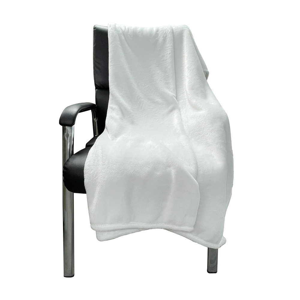

Sublimation White Blanket Polyester Sofa Cover 50x60inch Thermal Transfer Flannel Carpet A02
