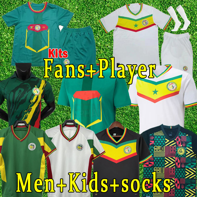 

2022 Senegal soccer jersey world Cup national team 2023 KOULIBALY GUEYE KOUYATE SARR 22 23 football shirt men kids kit 2002 2003 Retro 02 03 Camiseta Maillot home away, Training