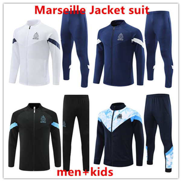 

22 23 Marseilles men tracksuit soccer jacket sets Survetement 2022 2023 OM maillot foot MILIK PAYET football jackets training suit jogging, Single jacket3